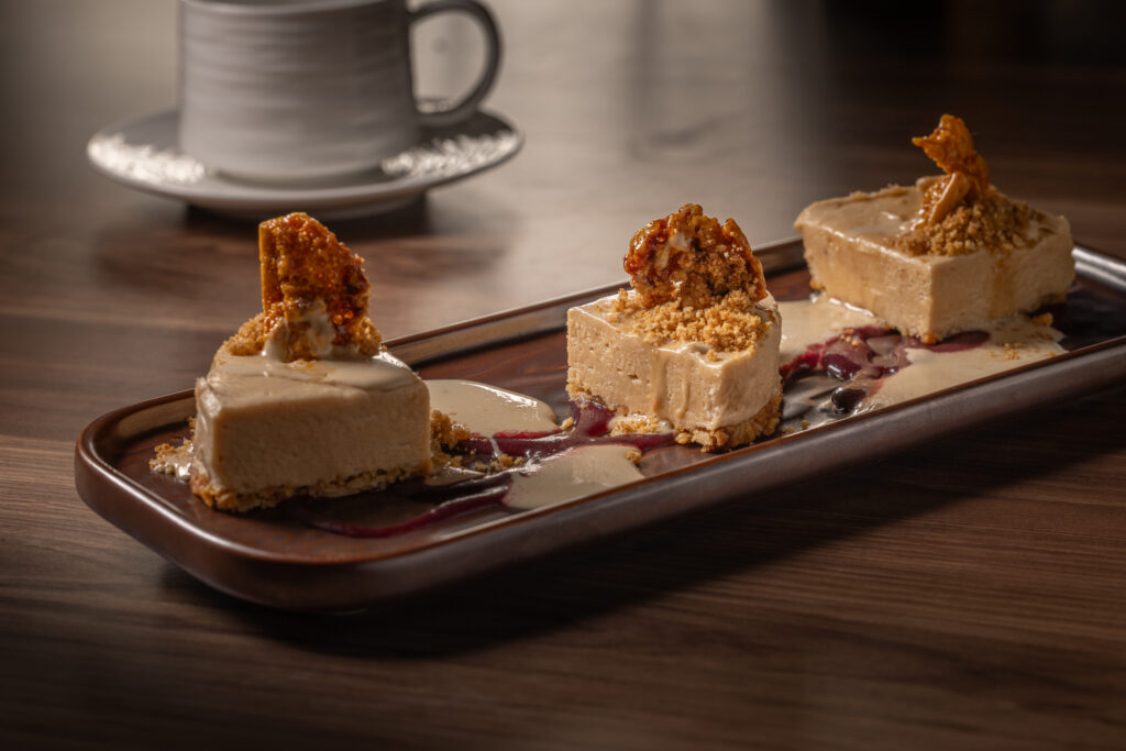 Maple peanut butter pie dessert at Katerina Restaurant in San Antonio